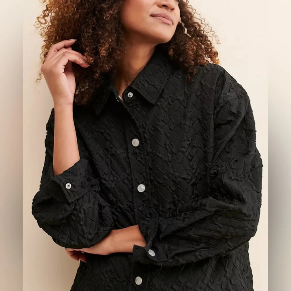 Anthropologie x Grey Lab Quilted Textured Oversized Shacket size XS - Picture 1 of 16